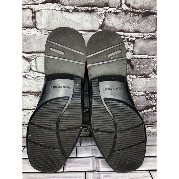 Rockport Adiprene Black Leather Oxfords Lace Up Casual Shoes Men’s Sz 11 US/45EU - Picture 15 of 16